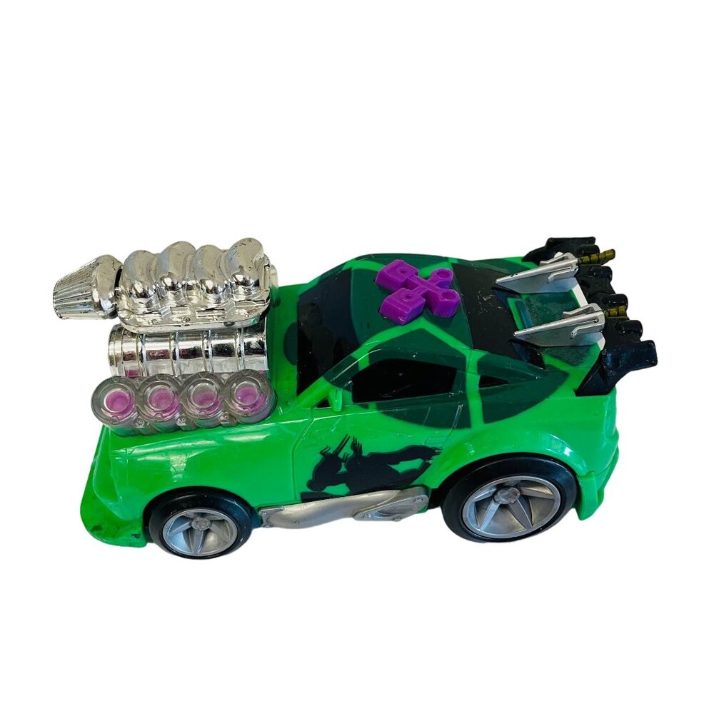 2016 Viacom Custom Toy Car Green Black Chrome Engine